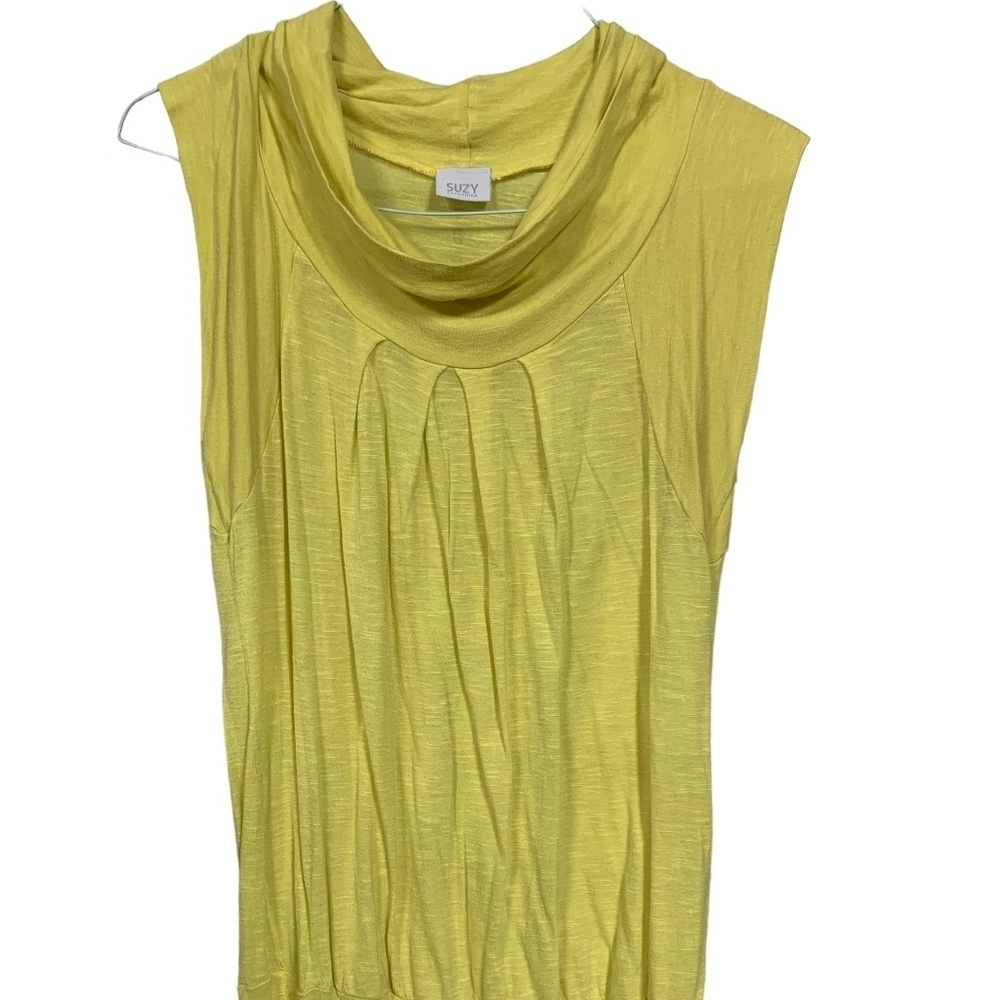 Women's Yellow Suzy Shier Long High Collar Legging Tank
